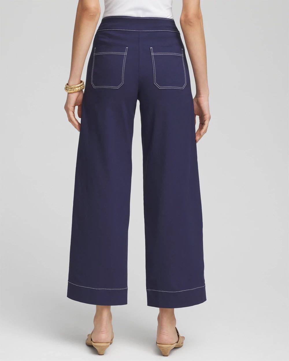 Petite Brigitte™ Utility Wide-Leg Cropped Pants | Chico's
